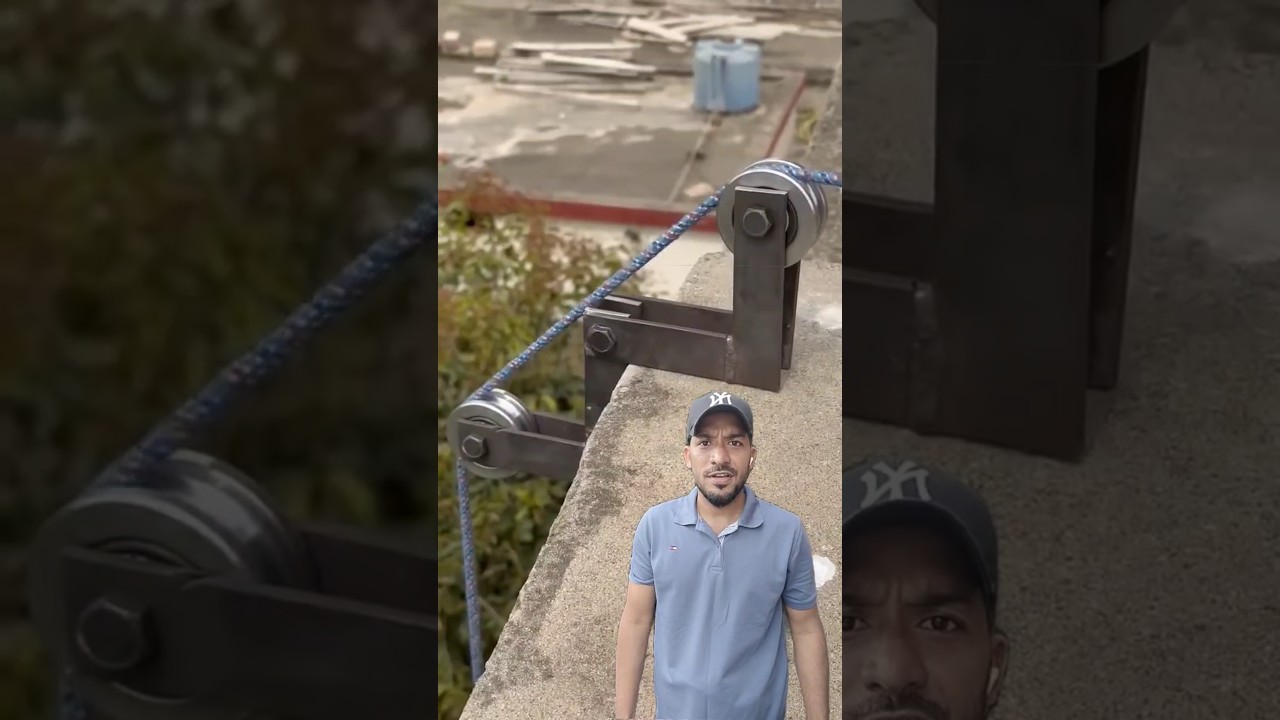 DIY Pulley System Made from Scrap – Smart Welding Hack 