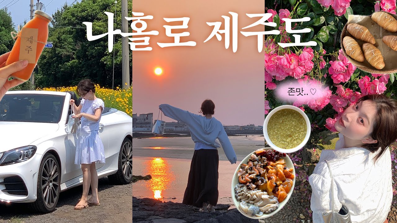 제주 혼여행이 왜이리 재밌어.. 4일간의 여름제주 브이로그🫰🏻🧡(나만 알고픈 숙소•인생맛집•혼여행 추천동네•힐링카페•길갈팜랜드) | dear.jerry