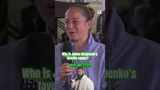 Who is Ostapenko’s FAVORITE rapper? 🎤