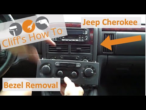 2001 Grand Cherokee Radio And A/C Bezel Removal