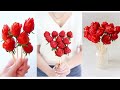 How to Make ROSES Bouquet with Strawberries Food Idea for Valentine&#39;s / Mother&#39;s Day Gift Tutorial