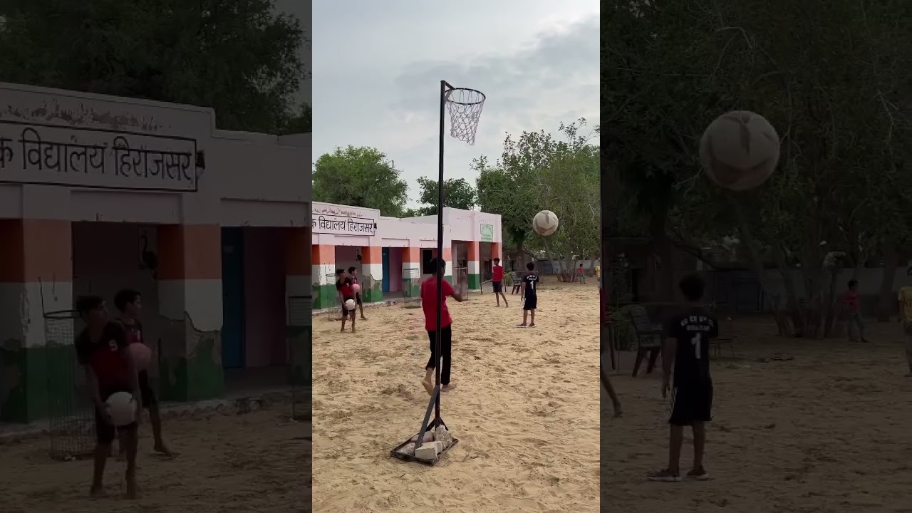 नेटबॉल गेम skill | रनिंग शूट | Netball 