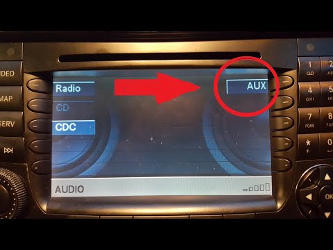 Mercedes W211 AUX Where is the port / Где находится AUX