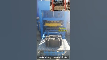 Cement interlock wall block moulding machine (auto hydraulic) produce habiterra bricks #block