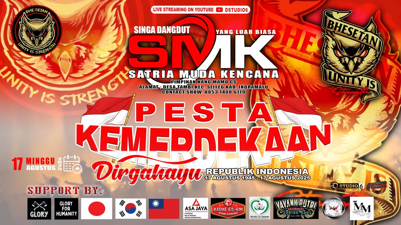 🔴LIVE SINGA DANGDUT SATRIA MUDA KENCANA "SMK" || KLIWED, MINGGU,17/08/25