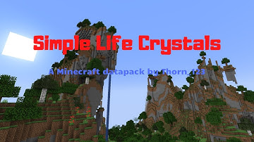 Simple Life Crystals minecraft datapack showcase