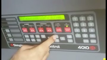 Simplex 4010 ES FACP How to access  Alarm log