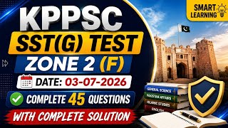 KPPSC SST General Zone 2 (F) Test 2026 | All 45 Questions Explained