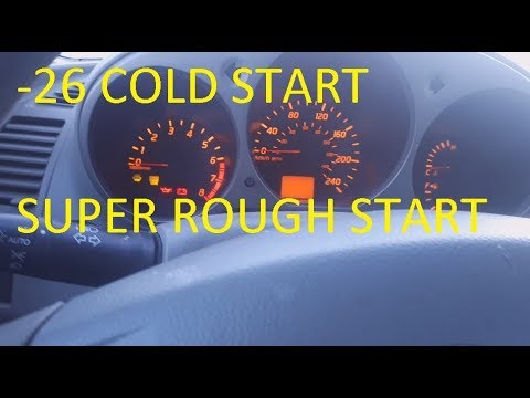 very rough cold start -28 Nissan Altima - YouTube