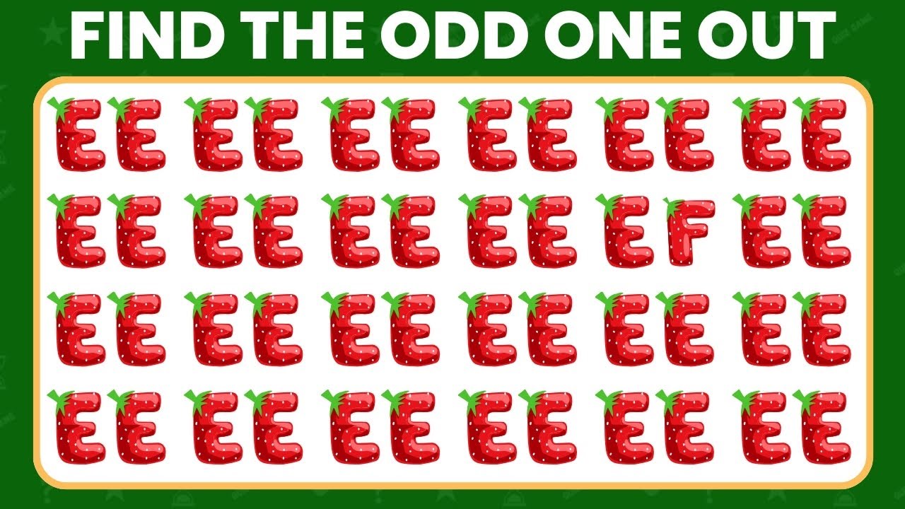 Find the ODD One Out | Find The ODD Number And Letter Edition! 🔠 ️ ...