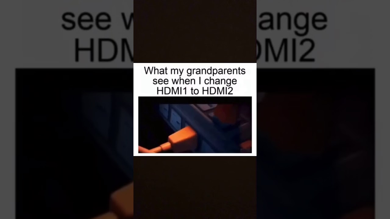 What my grandparents see when I change HDMI1 To HDMI2