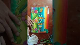 Finishing Mewarni gambar Bunga & Lebah