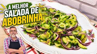 A MELHOR SALADA DE ABOBRINHA QUE VOCÊ VAI FAZER! | NOSSA COZINHA