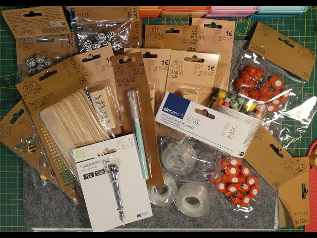 TEDI Haul, Holzperlen, Sticker, Holzstempel, Rouladenspieße und Würfel als Perlen so mega