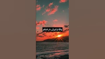 وَاللَّهُ يَدْعُو إِلَىٰ دَارِ السَّلَامِ ❤️#حسن_الظن_بالله #راحة_نفسية #اطمئنان #سورة_يونس