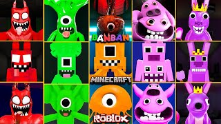 Garten of Banban 3 ALL JUMPSCARES vs MINECRAFT vs ROBLOX |, Nabnab, Fairy Ururoo, Tall Victor