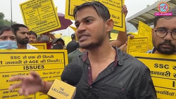 SSC CGL 2023 Age Reckoning Issue | Credit @TheLallantop | SSC Protest Cgo Complex | #ssc_cgl_1jan