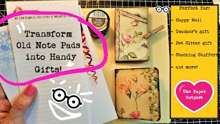 GOT NOTEPADS? :) Transform Ordinary Notepads into Handy Gift Items! The Paper Outpost! :)