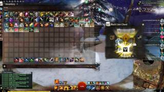 Guild Wars 2 opening 51 Black Lion Chest In Wintersday 2016
