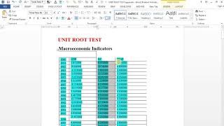 How To Perform Unit Root Test In Eviews 10