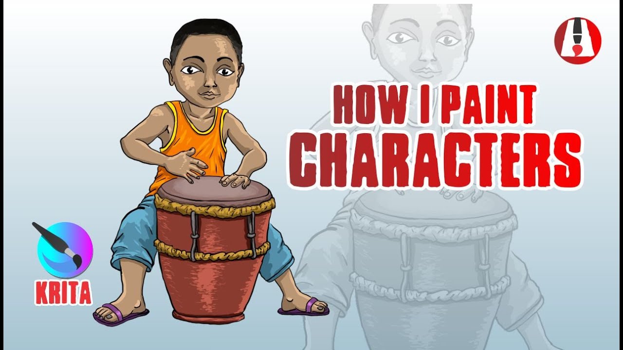 Children's Book Illustration   |   How I Paint My Characters   |  ART!tudeDNA