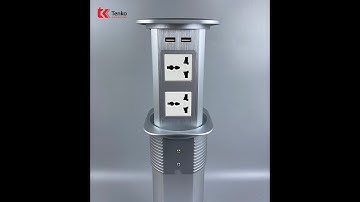 Hộp Ổ Cắm Điện Âm Bàn Tenko TK-HX9 Trắng I Tenko.com.vn