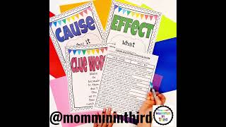 How to Teach Cause and Effect - Posters and Worksheet