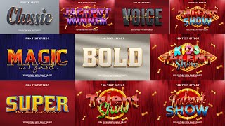 2023 3D Text Effect Ultimate Bundle  Photoshop Tutorial Part 2