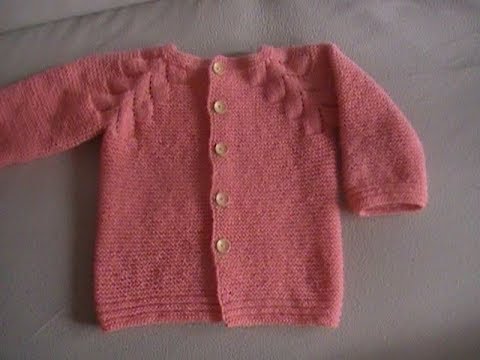 tuto tricot gilet bebe top down