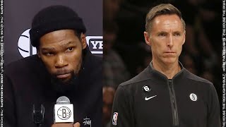 Kevin Durant Reacts To Steve Nash Getting Fired, Postgame Interview | November 1, 2022