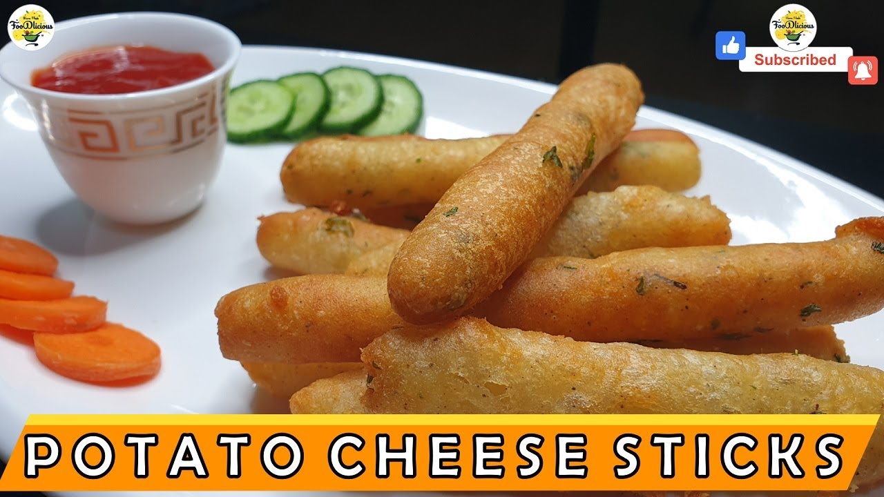 POTATO CHEESE STICKS CRISPY CHEESY STICKS RECIPE BY FOODLICIOUS