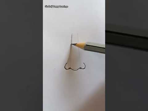 step by step nose drawing# easy nose drawing#nose drawing tutorial# ||shorts||