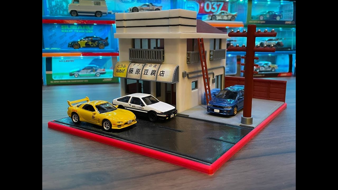 3D Printed Initial D Tofu Shop Assembly YouTube