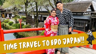 Time Travel to Edo Japan!🥷  Edo Wonderland || Nikko Travel Vlog🇯🇵👩🏽‍🤝‍👨🏻