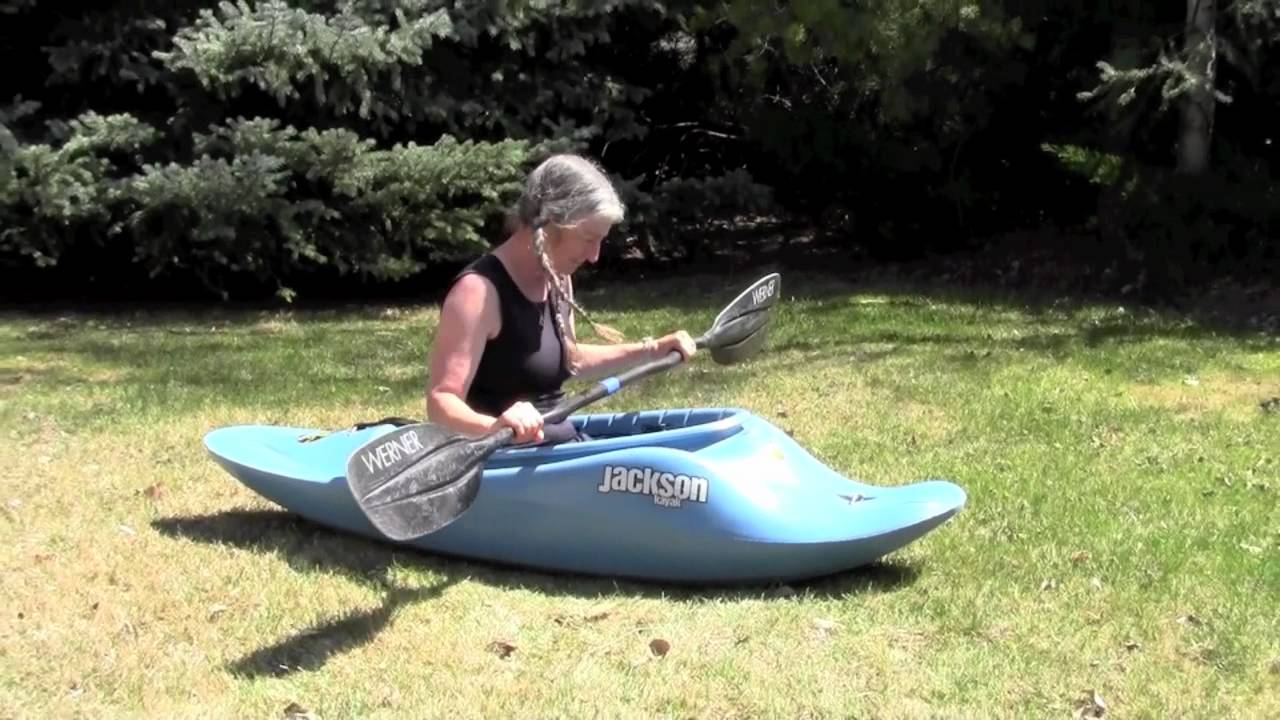 How to roll a kayak on dry land - YouTube