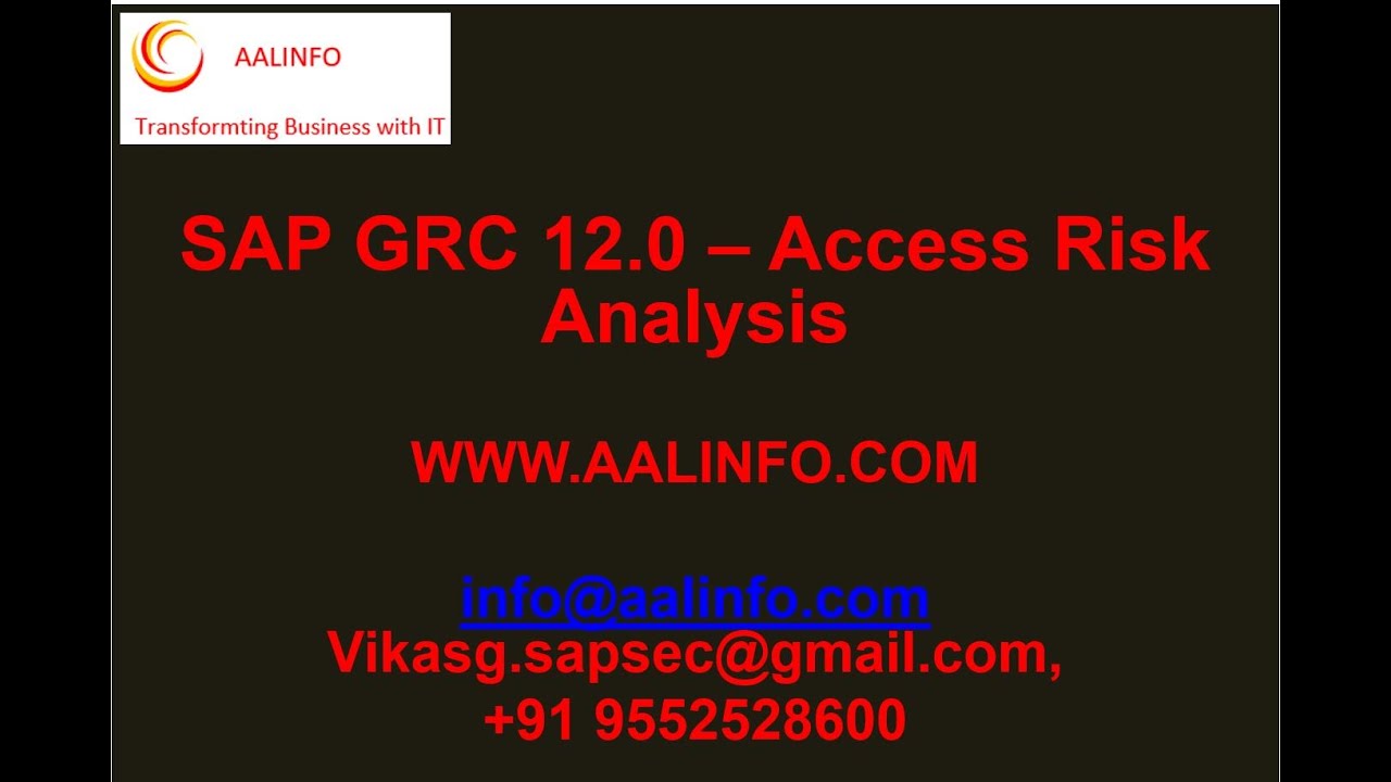 SAP GRC AC ARA Concepts