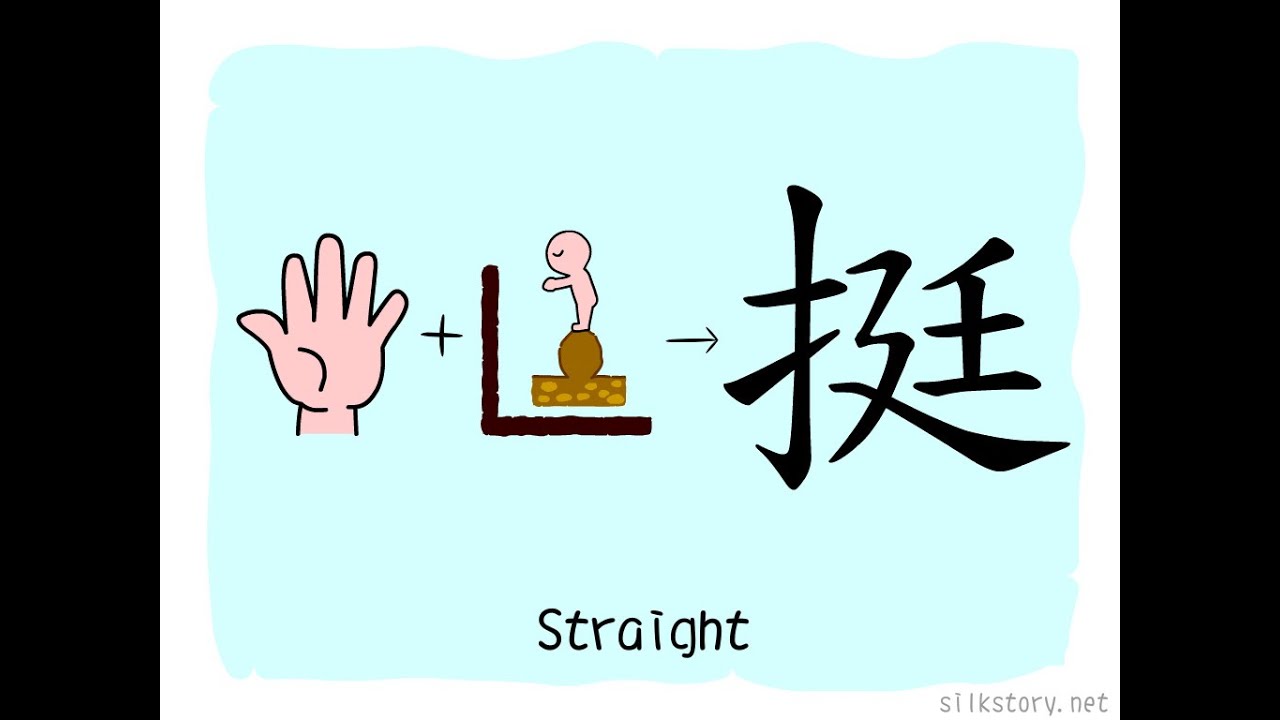 The Story of Chinese Character : 挺 - YouTube