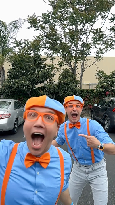 Blippi MEETS Blippi!? How many Blippis do you see? #blippi #shorts