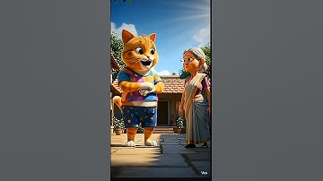 Dadi Aur Sherani Billi 🐱 #Shorts #KidsCartoon #DadiAurBilli #trendingshorts #youtubeshorts