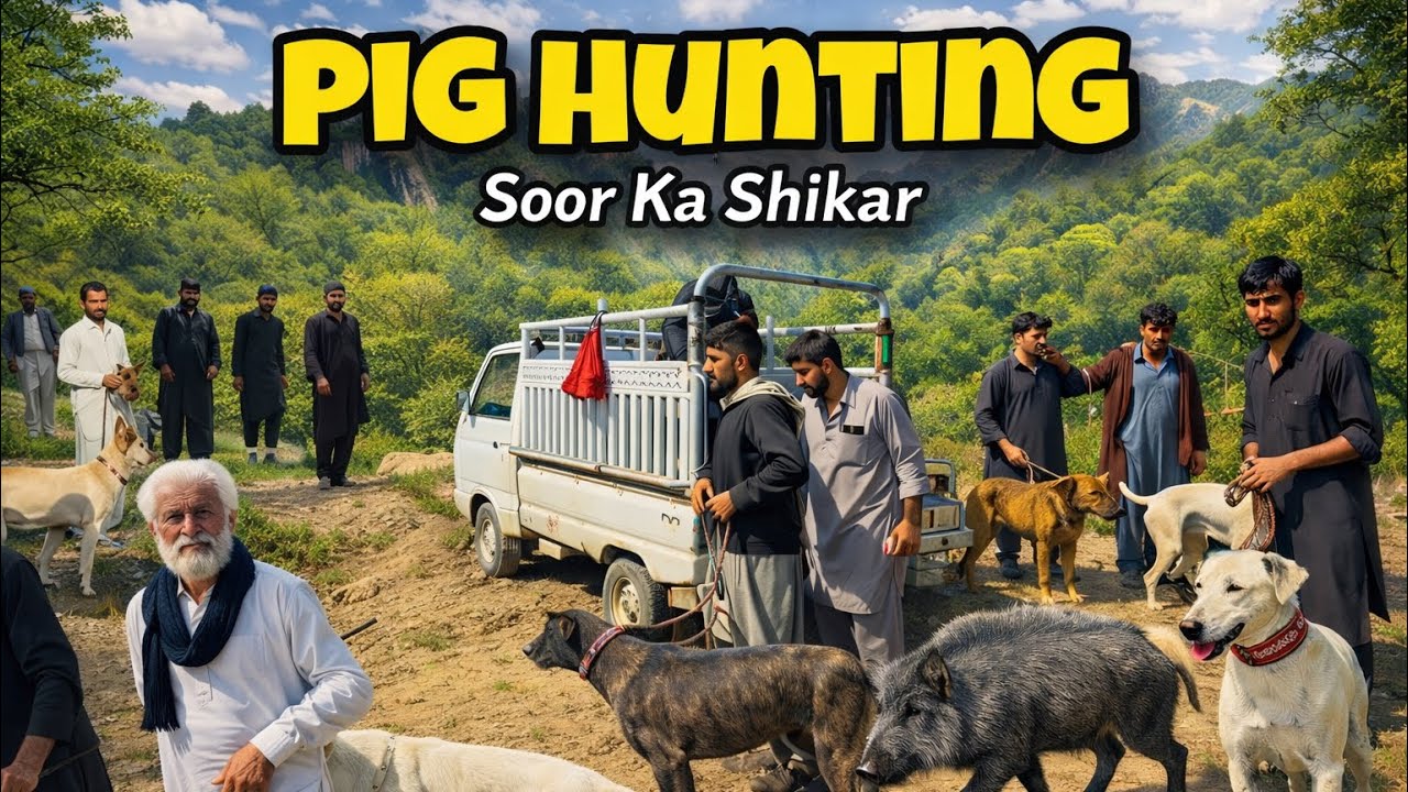 Three animals were caught in this hunt. 🐗 || Wild Boar Hunting || Adnan Shahzad