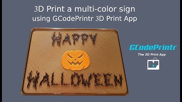 How to print a multi-color sign using GCodePrintr App