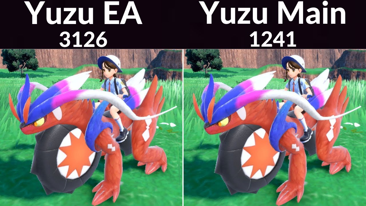 YuZu EA Vs YuZu Mainline - Pokémon Scarlet - GTX 1050ti + i5