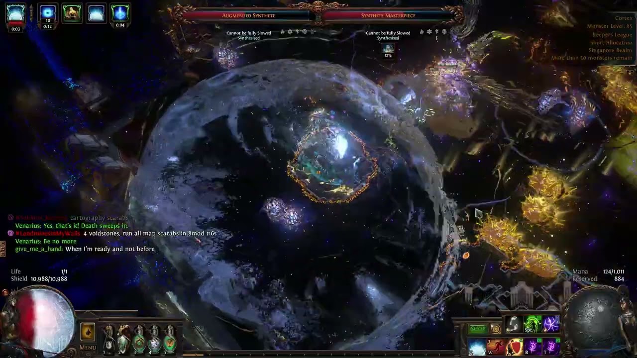 Crit Impending Doom Occultist vs Uber Cortex | 3.27 Path of Exile Keepers of the Flame