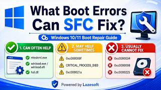 What Boot Errors Can SFC Fix in Windows 10/11?