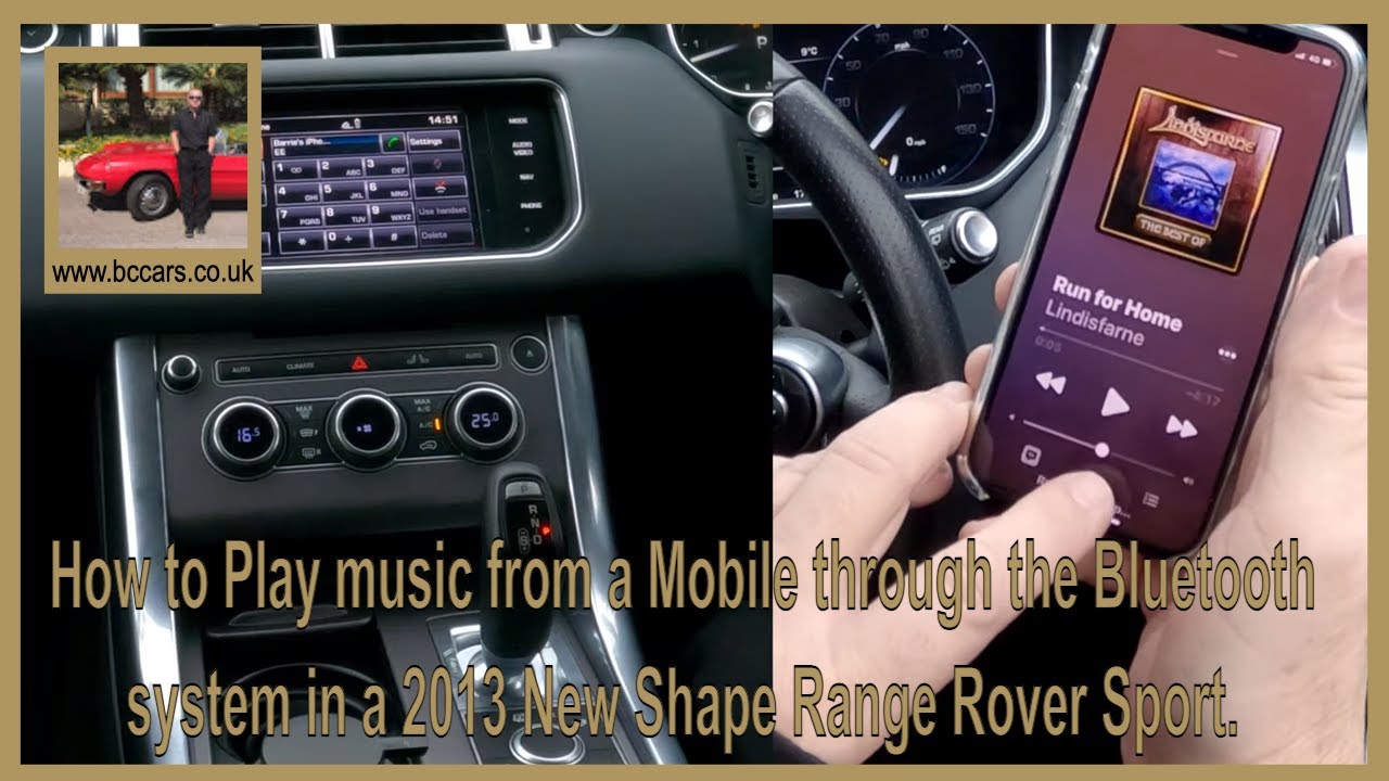 How to Play music from a Mobile through the Bluetooth system in a 2013 New Shape Range Rover Sport