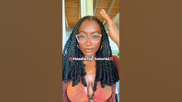 Headwrap tutorial for the bad gyal dem wit locs🌺#locs #locstyles #headwrapstyles #headwraptutorial