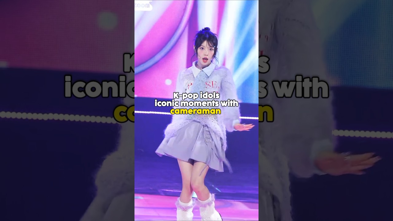 K-pop idols iconic moments with cameraman #kpop #aespa #shorts #fyp