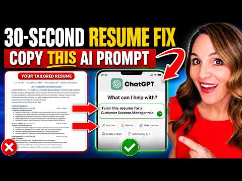Tailor Your Resume in 30 Seconds With These AI Prompts + FREE Resume Template