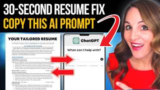 Tailor Your Resume in 30 Seconds With These AI Prompts + FREE Resume Template screenshot 1