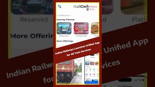 "Indian Railways Launches Unified App for All Train Services" #peoplepluspress #news screenshot 3